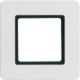 Berker 10116109 Rahmen 1fach Q.7 für LED-Beleuchtung durch LED-Modul. polarweiß samt