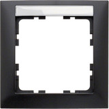 Berker 10119969 Rahmen 1fach. mit Beschriftungsfeld. S.1. anthrazit matt