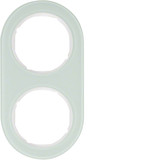 Berker 10122009 Rahmen 2fach Serie R.Classic Glas. polarweiß