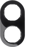 Berker 10122045 Rahmen 2fach Serie R.Classic schwarz. glänzend