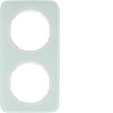 Berker 10122109 Rahmen 2fach R.1 Glas. polarweiß
