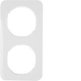 Berker 10122189 Rahmen 2fach R.1 polarweiß. glänzend