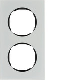 Berker 10122609 Rahmen 2fach. flach. R.8. Glas polarweiß