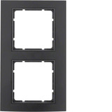 Berker 10123005 Rahmen 2fach B.3 Alu. schwarz/anthrazit