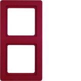 Berker 10126062 Rahmen 2fach Q.1 rot. samt