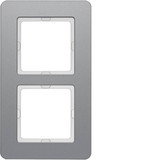 Berker 10126074 Rahmen 2fach. Q.7. Alu gestrahlt