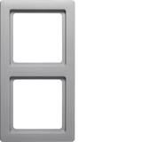 Berker 10126084 Rahmen 2fach Q.1 alu samt. lackiert