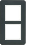 Berker 10126186 Rahmen 2fach. Q.7. anthrazit samt