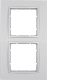 Berker 10126424 Rahmen 2fach B.7 alu. matt