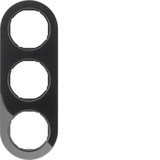 Berker 10132045 Rahmen 3fach Serie R.Classic schwarz. glänzend