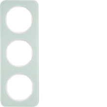 Berker 10132109 Rahmen 3fach R.1 Glas. polarweiß