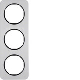 Berker 10132184 Rahmen 3fach R.1 Alu/schwarz