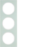 Berker 10132209 Rahmen 3fach R.3 Glas. polarweiß