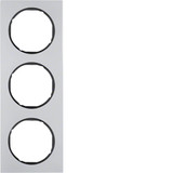 Berker 10132284 Rahmen 3fach R.3 Alu/schwarz