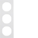 Berker 10132289 Rahmen 3fach R.3 polarweiß. glänzend