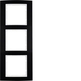 Berker 10133025 Rahmen 3fach B.3 Alu.schwarz/polarweiß