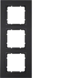 Berker 10136626 Rahmen 3fach B.7 anthrazit. matt
