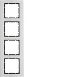 Berker 10143004 Rahmen 4fach B.3 Alu/anthrazit