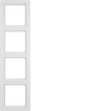 Berker 10146089 Rahmen 4fach Q.1 polarweiß. samt