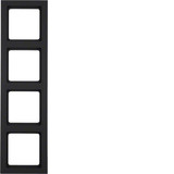 Berker 10146096 Rahmen 4fach Q.3 anthrazit. samt