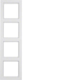 Berker 10146099 Rahmen 4fach Q.3 polarweiß. samt