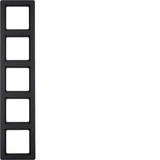 Berker 10156086 Rahmen 5fach Q.1 anthrazit. samt