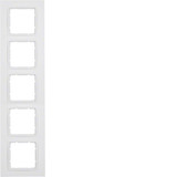 Berker 10156919 Rahmen 5fach B.7 polarweiß. matt