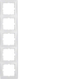 Berker 10158989 Rahmen 5fach S.1 polarweiß. glänzend