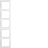 Berker 10159909 Rahmen 5fach S.1 polarweiß. matt