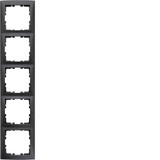 Berker 10159949 Rahmen 5fach. S.1. anthrazit matt