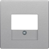 Berker 10336084 Zentralstück mit TAE-Ausschnitt Q.x alu samt. lackiert