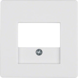 Berker 10336089 Zentralstück mit TAE-Ausschnitt Q.x polarweiß. samt