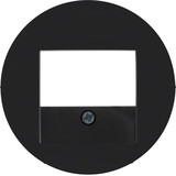 Berker 10382045 Zentralstück mit TAE-Ausschnitt R.1/R.3/R.Classic schwarz. glänzend