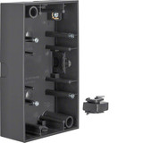 Berker 10421606 Aufputz-Gehäuse 2fach B.3 anthrazit. matt