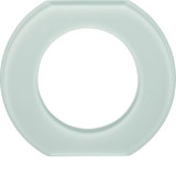 Berker 109309 Glasmittelrahmen 1fach Serie Glas polarweiß