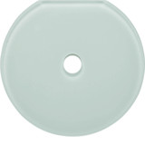 Berker 109409 Glasabdeckendplatte für Drehschalter/-taster Serie Glas polarweiß