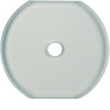Berker 1095 Glasabdeckmittelplatte für Drehschalter/-taster Serie Glas klar