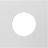 Berker 11248989 Zentralstück für Drucktaster und Lichtsignal E10 S.1 polarweiß. glänzend