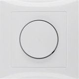Berker 11308989 Abdeckplatte mit Regulierknopf für Drehdimmer S.1 polarweiß. glänzend