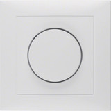 Berker 11309909 Abdeckplatte mit Regulierknopf für Drehdimmer S.1 polarweiß. matt