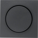 Berker 11371606 Zentralstück mit Regulierknopf für Drehdimmer S.1/B.3/B.7 anthrazit. matt