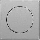 Berker 11376084 Zentralstück mit Regulierknopf für Drehdimmer Q.x alu samt. lackiert