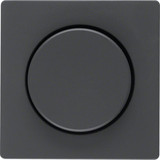 Berker 11376086 Zentralstück mit Regulierknopf für Drehdimmer Q.x anthrazit. samt