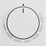 Berker 11378929 Zentralstück m. Regulierknopf f. Drehzahlsteller S.1/B.3/B.7 polarweiß. glänzend