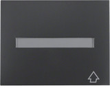 Berker 11547106 Zwischenring mit Klappdeckel und Beschriftungsfeld K.1 anthrazit. matt