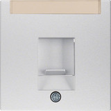 Berker 11701404 Zentralstück mit Staubschutzschieber und Beschriftungsfeld S.1/B.3/B.7 alu. matt