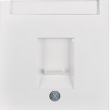 Berker 11708989 Zentralstück 1fach mit Staubschutzschieber S.1/B.3/B.7. polarweißweiß glänzend