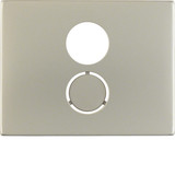 Berker 11847004 Zentralstück für Lautsprecher-Steckdose K.5 Edelstahl Rostfrei