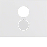 Berker 11847009 Zentralstück für Lautsprecher-Steckdose K.1 polarweiß. glänzend