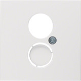 Berker 11968989 Zentralstück für Lautsprecher-Steckdose S.1/B.3/B.7 polarweiß. glänzend